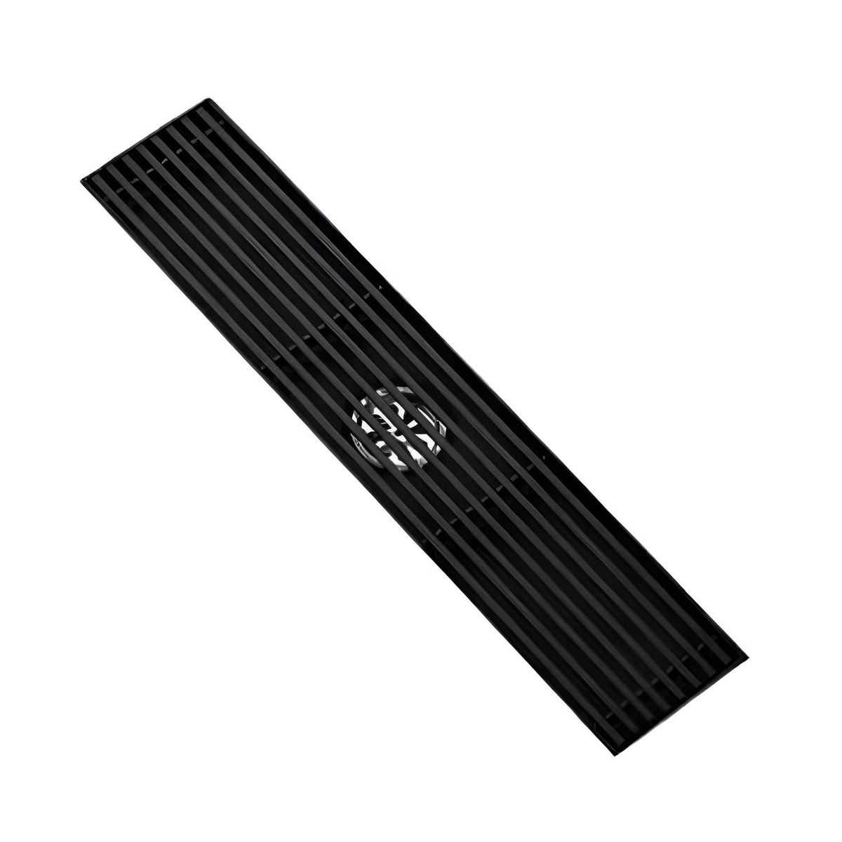 GREEN HOUSE - SUMIDERO DE ACERO SUS 304 RECTANGULAR 8 x 40 CM NEGRO