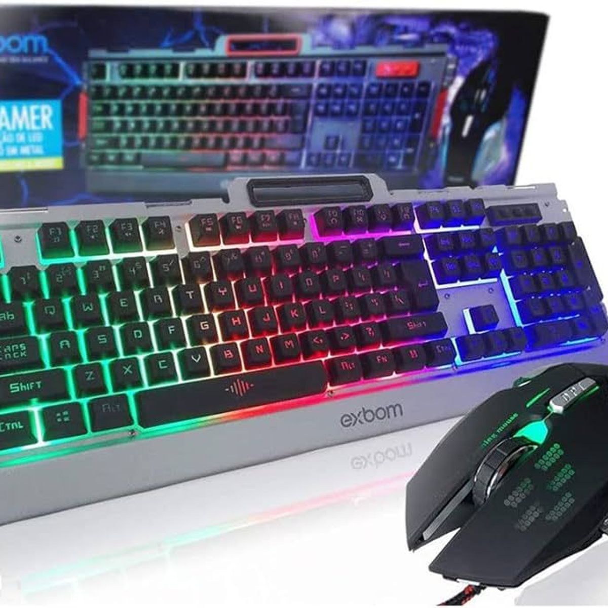 GENERICO - Teclado Gamer Halion Steel HS-K938 LED Usb de METAL