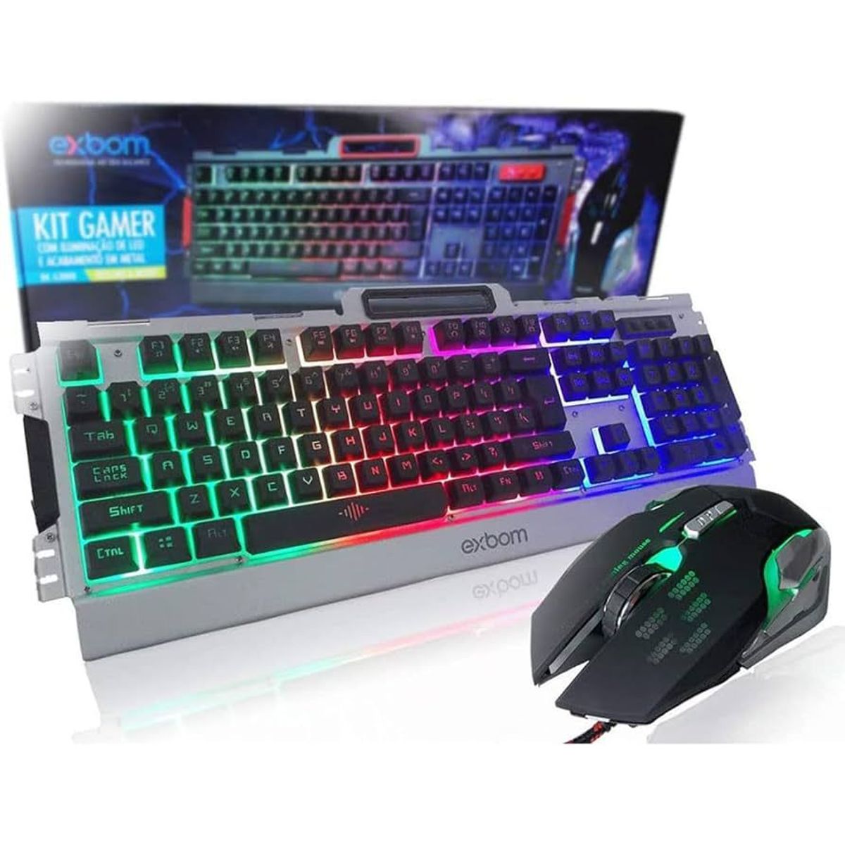 GENERICO - Teclado Gamer Halion Steel HS-K938 LED Usb de METAL