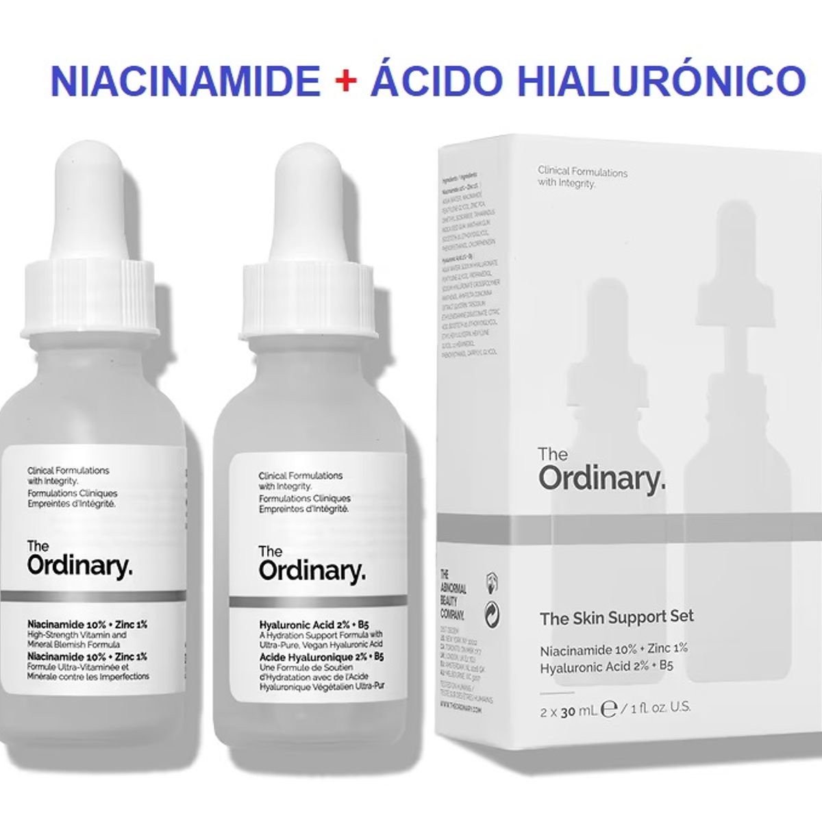 THE ORDINARY - Set The Ordinary Niacinamide + Acido Hialuronico 30mL
