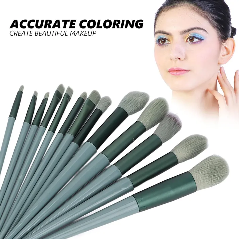 GENERICO - Juego de Brochas de Maquillaje 13 Piezas Profesional Color Aleatorio