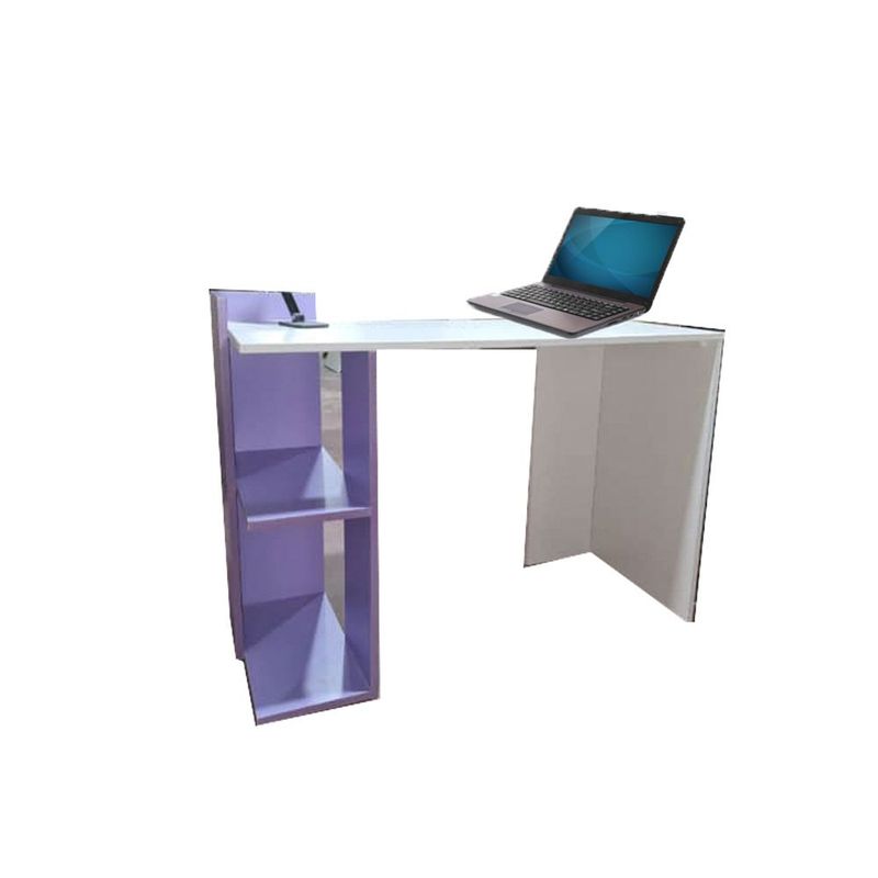 AMUEBLE - Escritorio de melamine * BILBAO * LILA   Tiendas Amueble