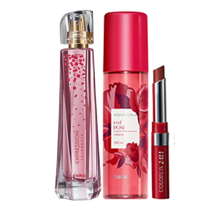 ESIKA - Expression Celebrate Perfume de Mujer con Refresh y Labial