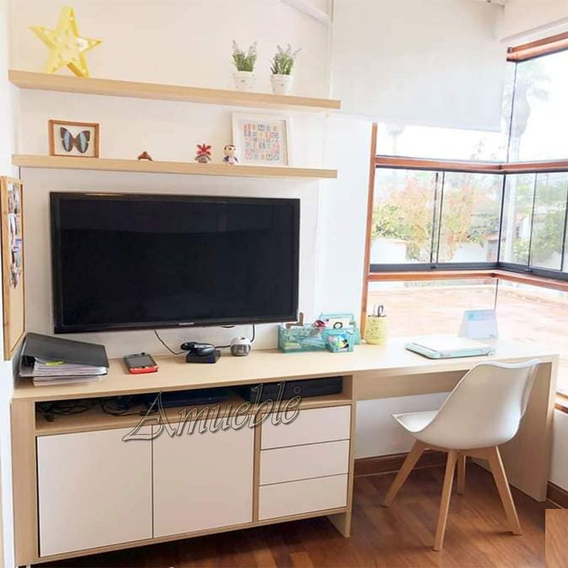 AMUEBLE - Escritorio de melamine CENTRO DE ESTUDIO  FERINA  Tiendas Amueble