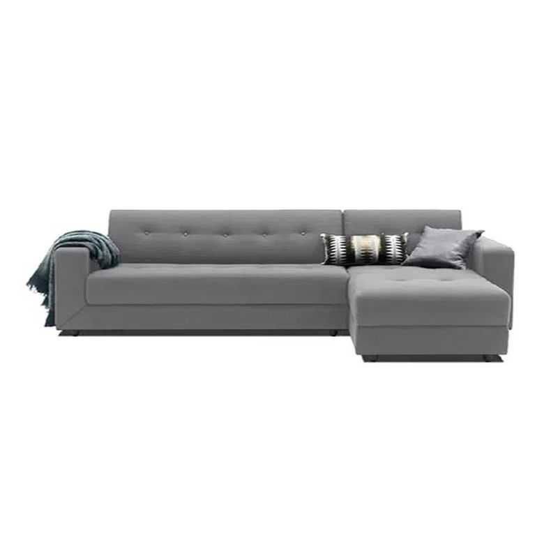 GENERICO - Sofá seccional  andreanne + 2 decorativos Color GRIS