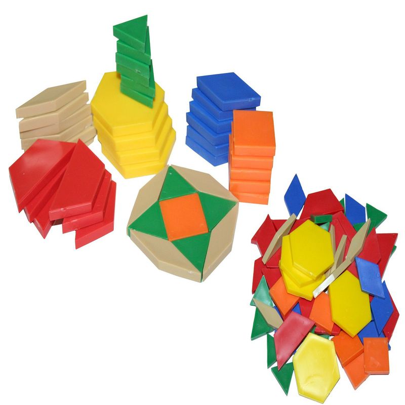 JENSA TOYS - Mosaicos  Tangram  Fichas geometricas  250 Pzas