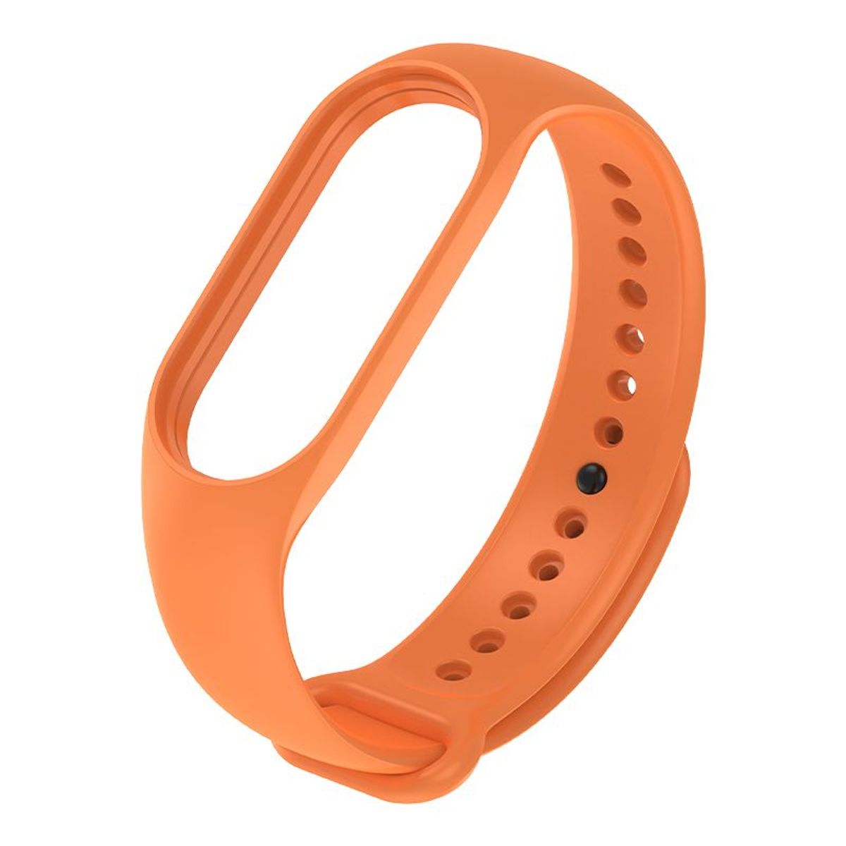 GENERICO - Correa de silicona para Xiaomi Mi Band 7 - NARANJA + MICA