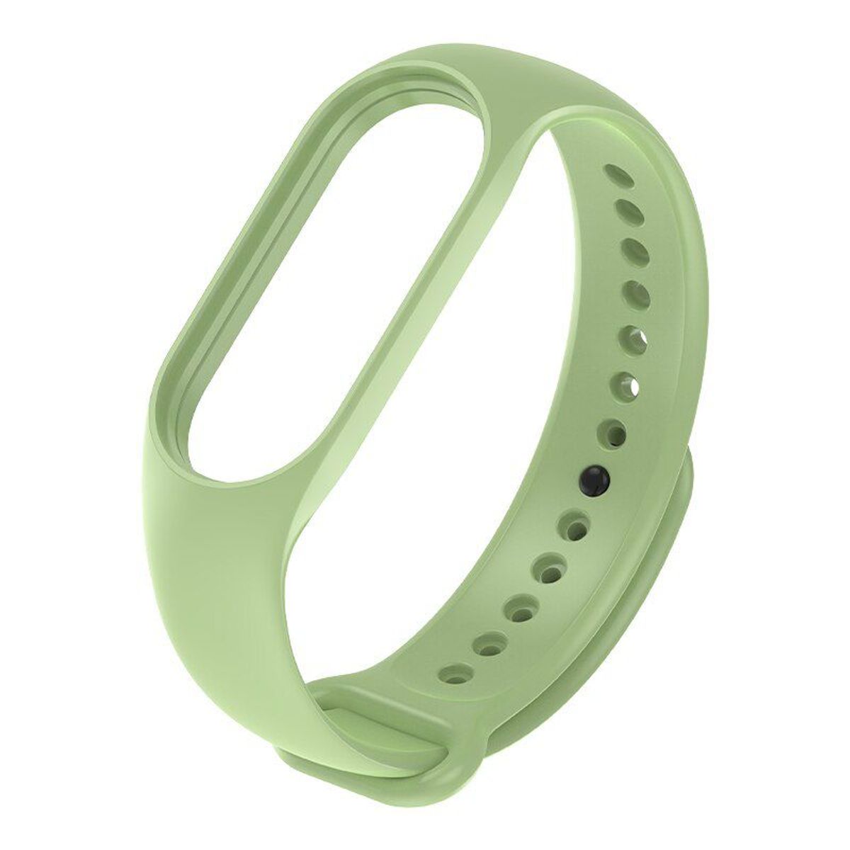 GENERICO - Correa de silicona para Xiaomi Mi Band 7 - VERDE MATCHA + MICA