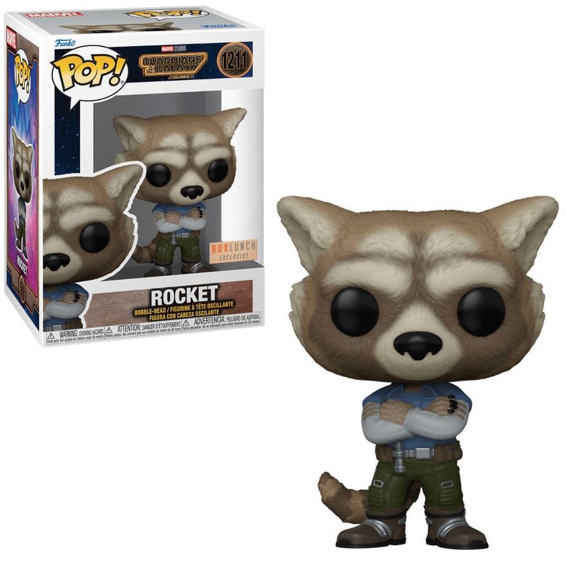 FUNKO - Funko Pop Rocket Raccoon - Marvel Guardianes de la galaxia