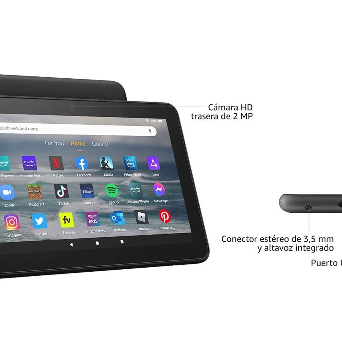 AMAZON - Tablet Amazon Fire 7 12va Gen 2022 - 16GB - Negro