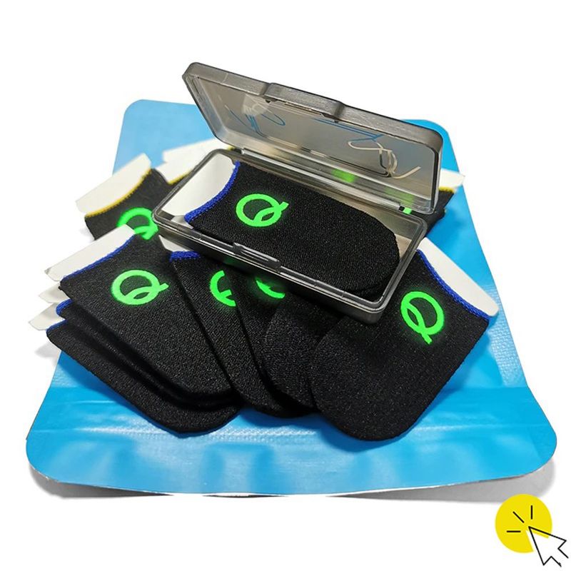 GENERICO - Dedales Gamer luminosas, Pack x 4 piezas - AMARILLO