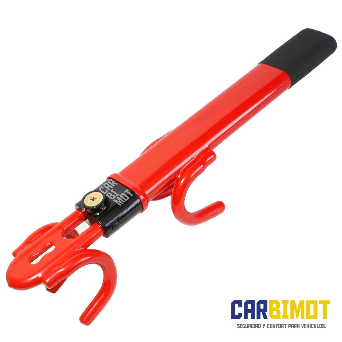 GENERICO - SEGURO BLOQUEO TRABA VOLANTE TIMON PARA AUTO VEHICULOS