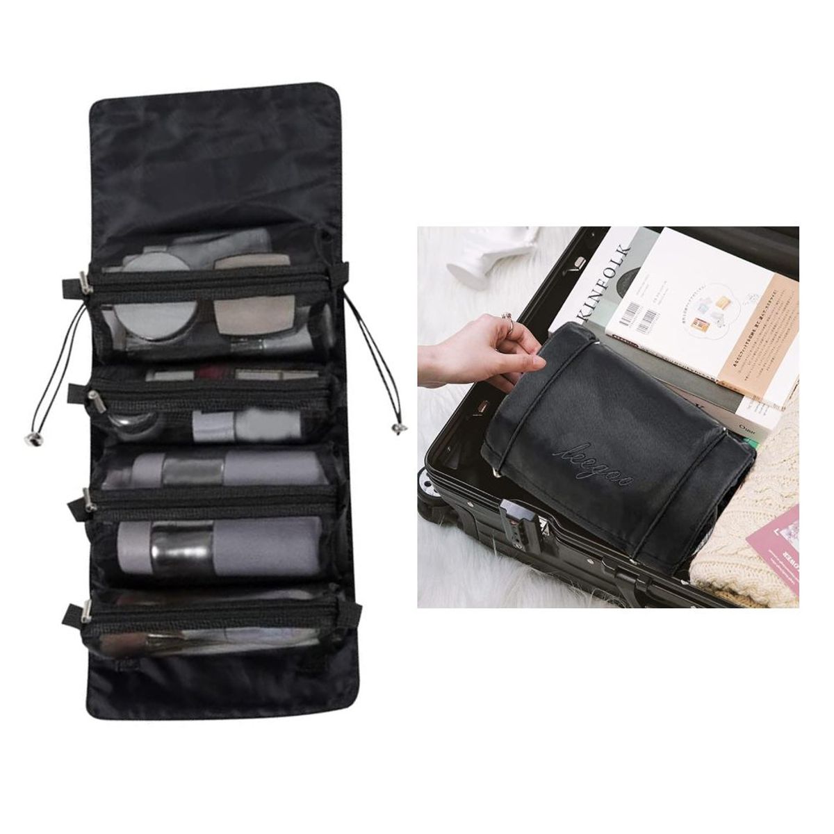 GENERICO - Neceser 4en1 Organizador Separables de Maquillaje para Bolso o Maleta