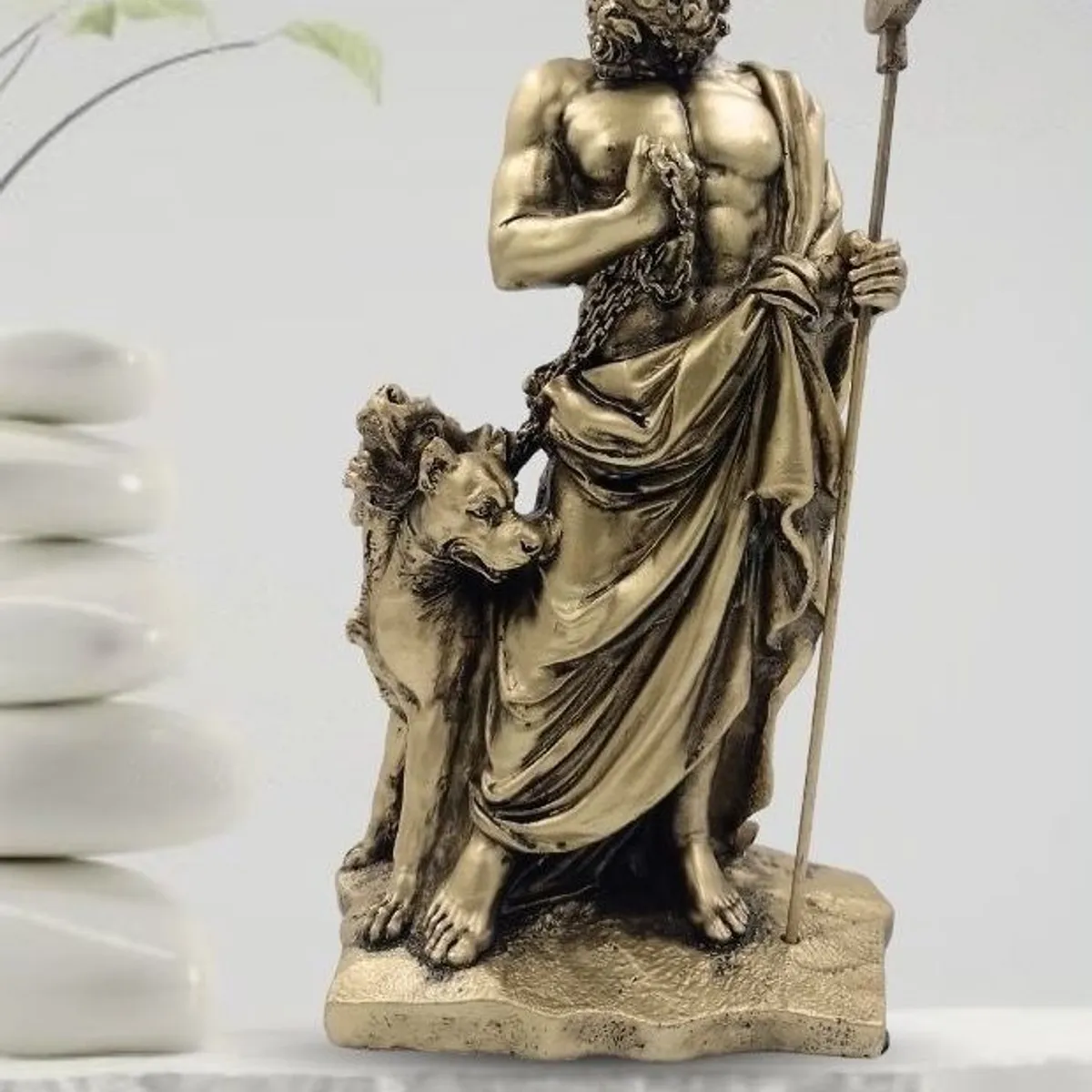 GENERICO - Escultura de Poliresina Cancerbero