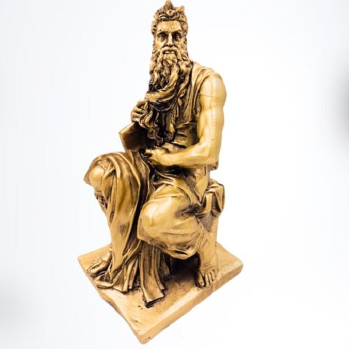 GENERICO - Escultura de Moises Poliresina