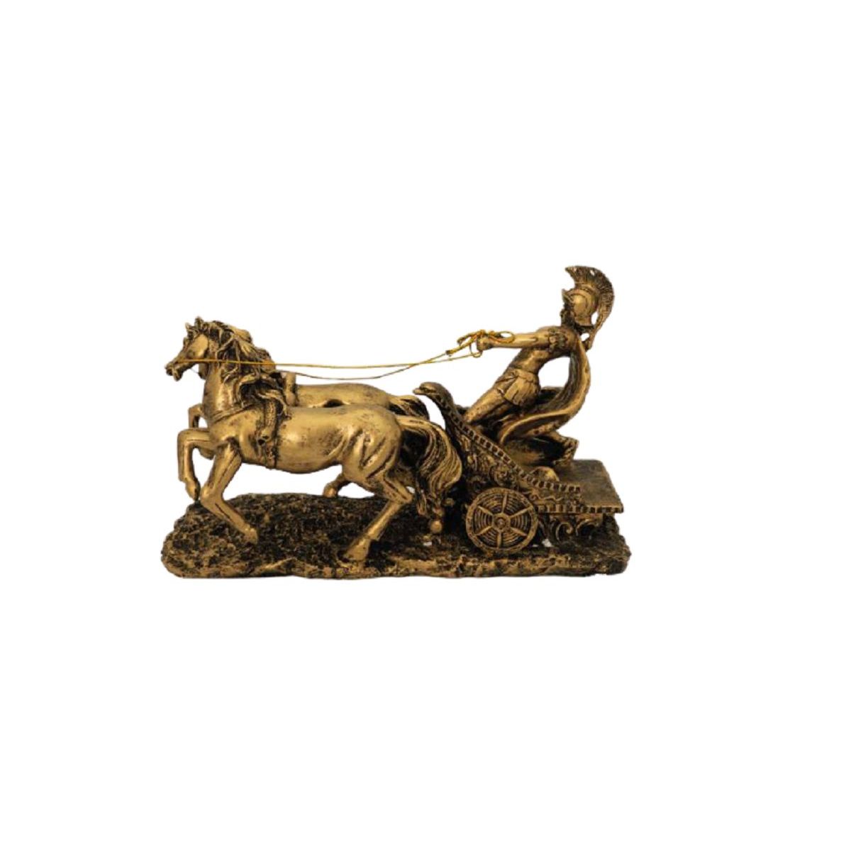GENERICO - Escultura de Poliresina Carreta Romana