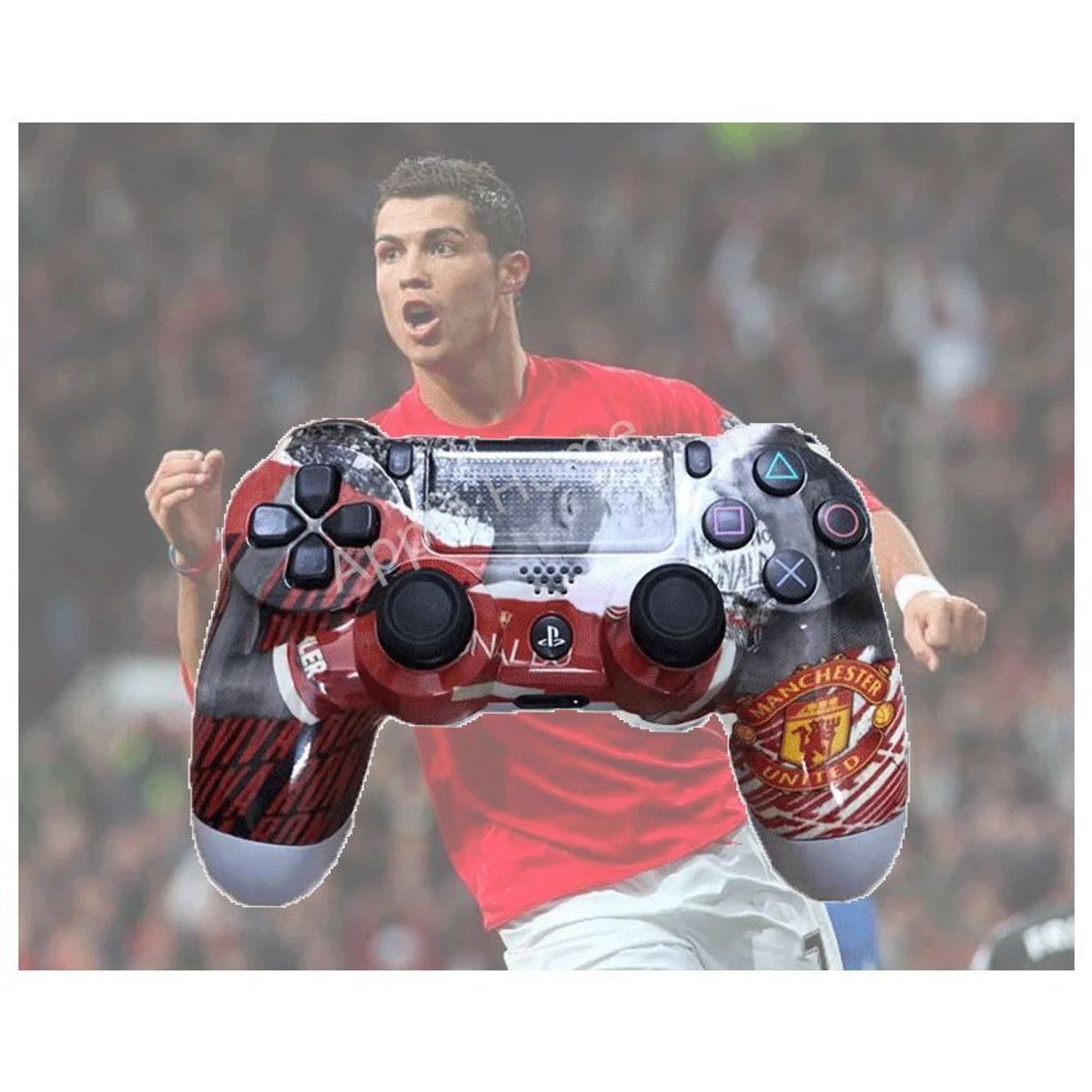 GENERICO - Playstation 4 V2 controlador Cristiano Ronaldo CR7 Manchester United.