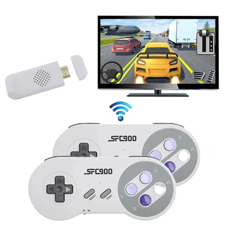 GENERICO - 2.4G consola de juegos inalámbricos incorporada 5000 juegos.