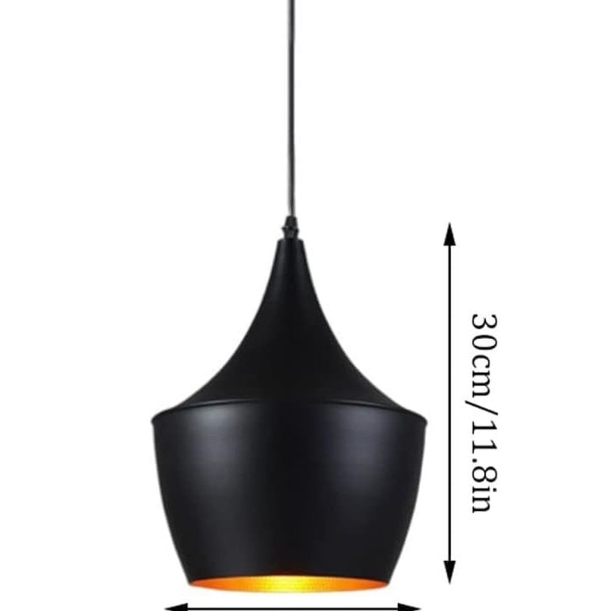 GENERICO - Lámpara colgante de techo industrial minimalista