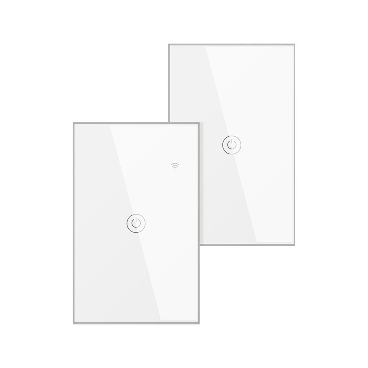 OEM - Conmutador Inteligente Wifi 1 Botón Blanco Pack 2 Unidades