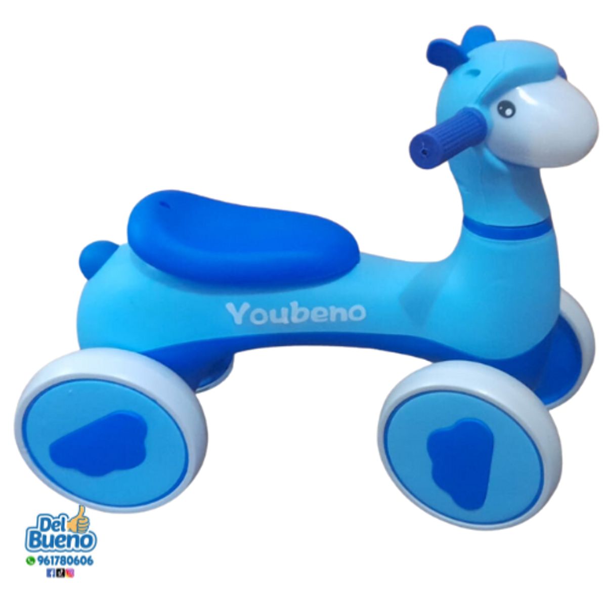 GENERICO - CORREPASILLO JIRAFA CON LUCES Y MUSICAL AZUL