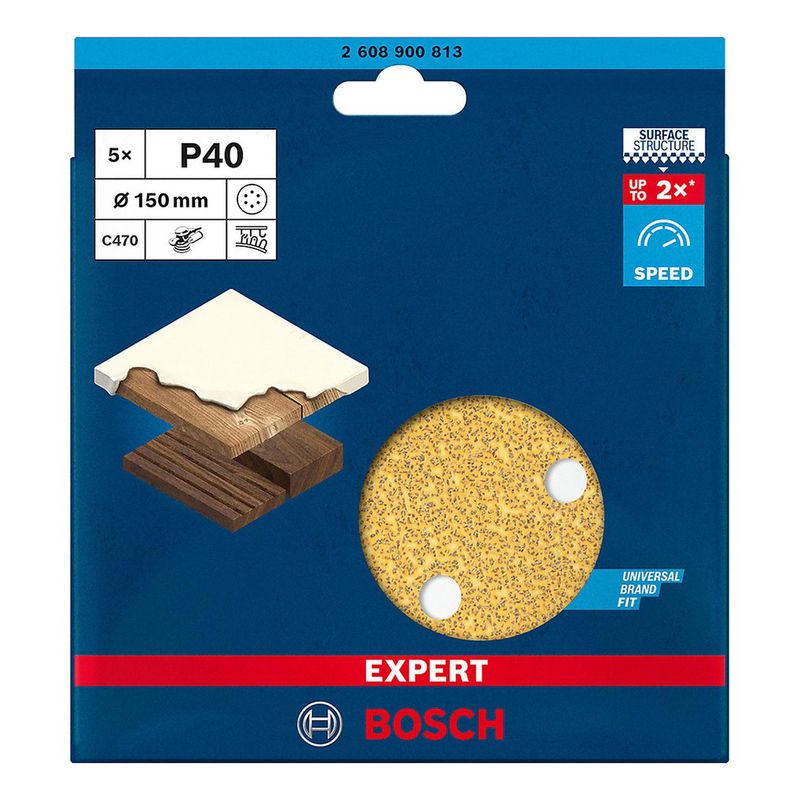 BOSCH - Lija Excentrica Grano 40 X 5 Bosch Expert 2608.900.813-000