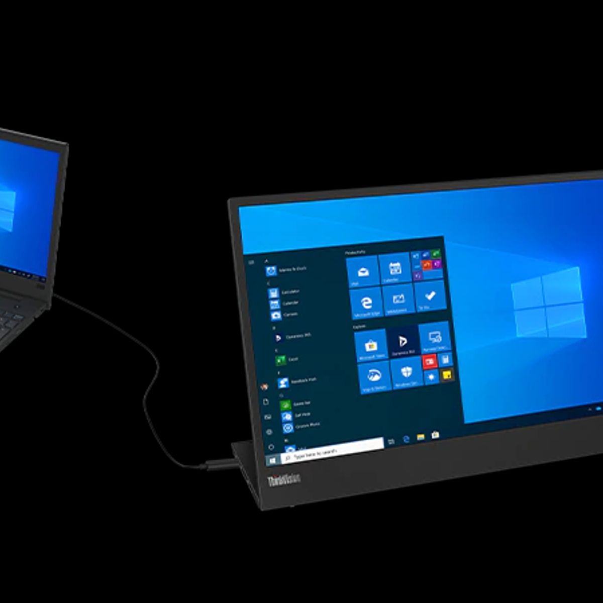 LENOVO - Monitor móvil Lenovo FHD ThinkVision M15 156