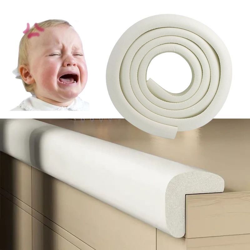 GENERICO - Protector de Bordes Blanco Humo esquinas antigolpes seguridad bebe