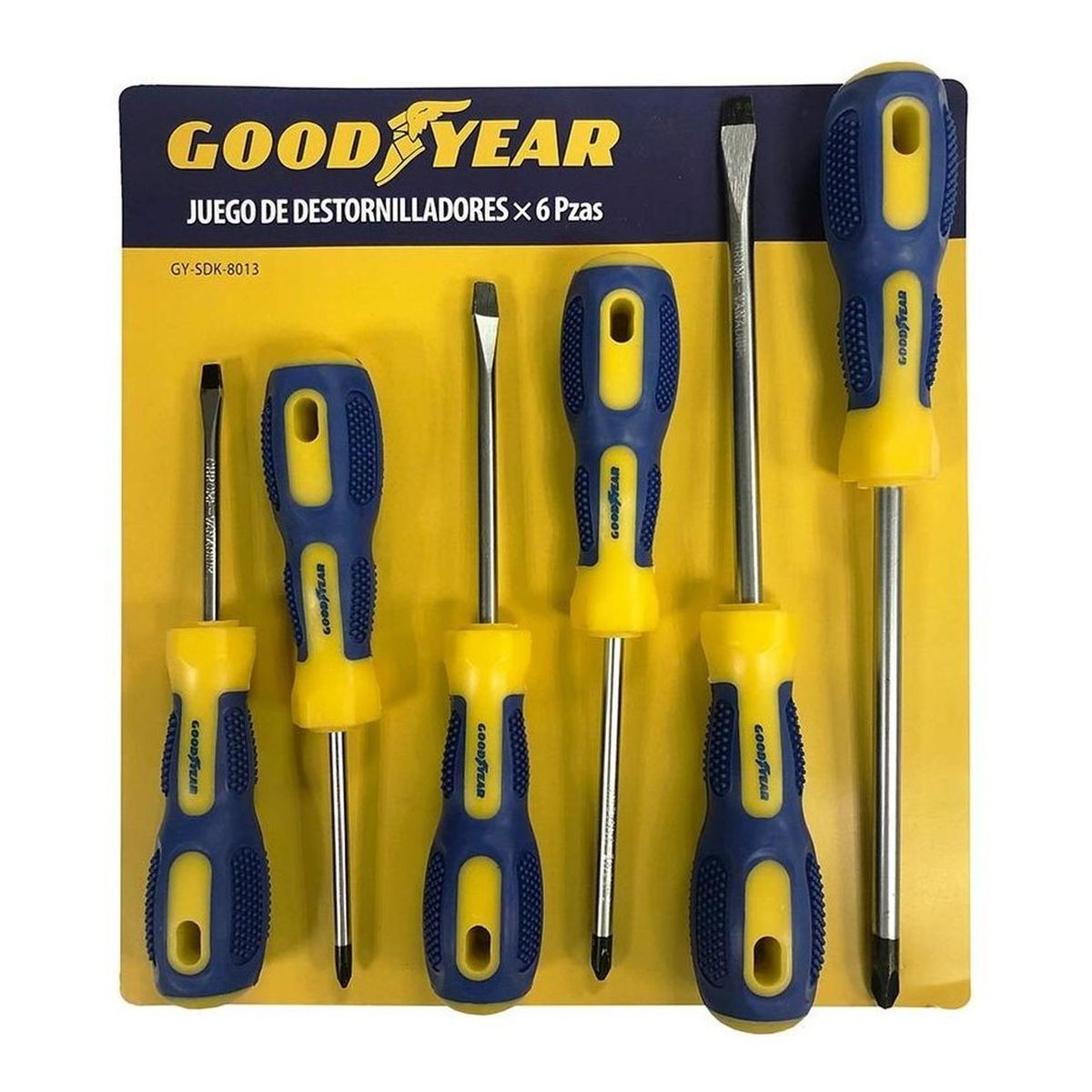 GOODYEAR - Juego Destornilladores Magneticos 6pzas Gy-sdk-8013 Goodyear