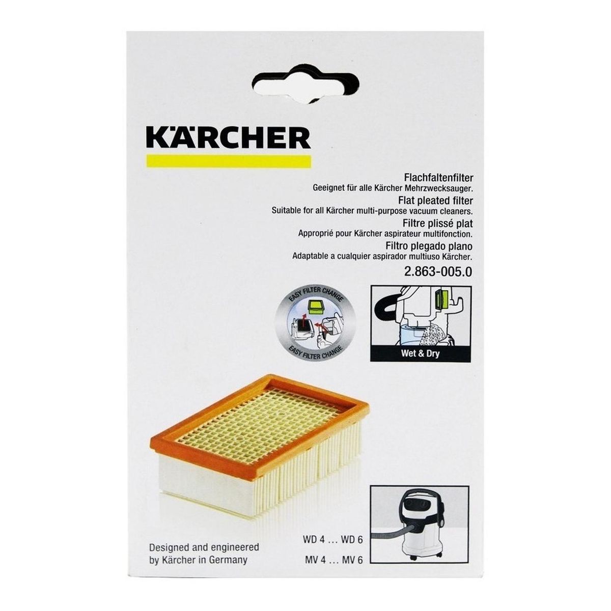 KARCHER - Filtro para aspiradora wd4 premiun karcher
