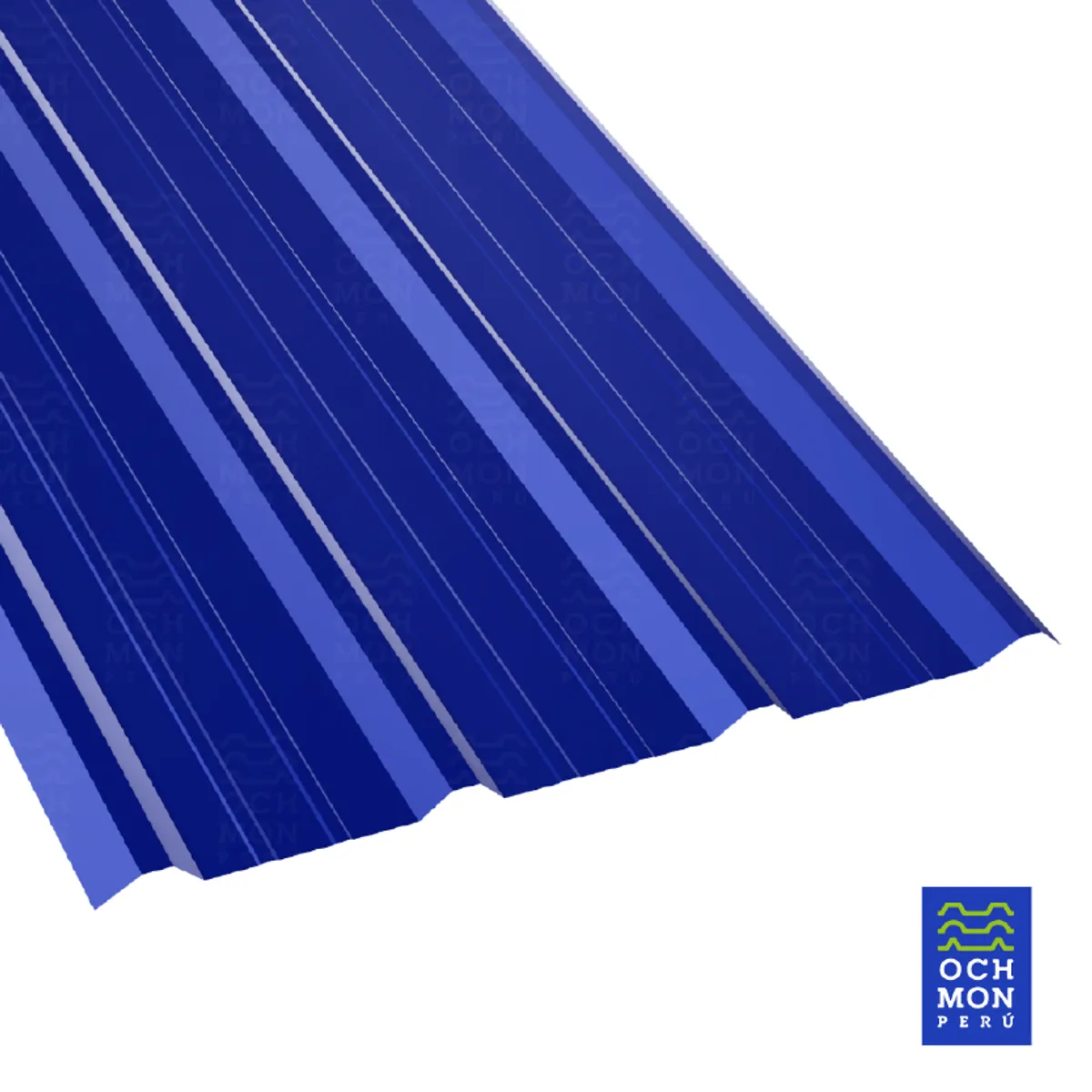 OCHMON PERU - Techos de Aluzinc TR4 AZUL 030mm de 105 cm ancho x 295 cm largo