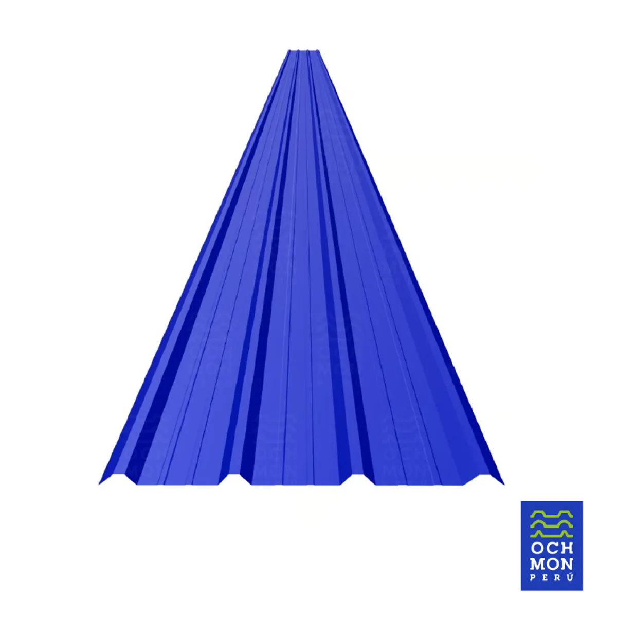 OCHMON PERU - Techos de Aluzinc TR4 AZUL 030mm de 105 cm ancho x 295 cm largo