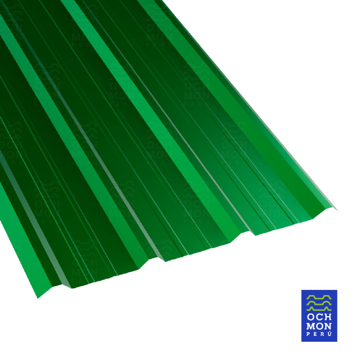 OCHMON PERU - Techos de Aluzinc TR4 Verde 030mm de 105 cm x 295 cm