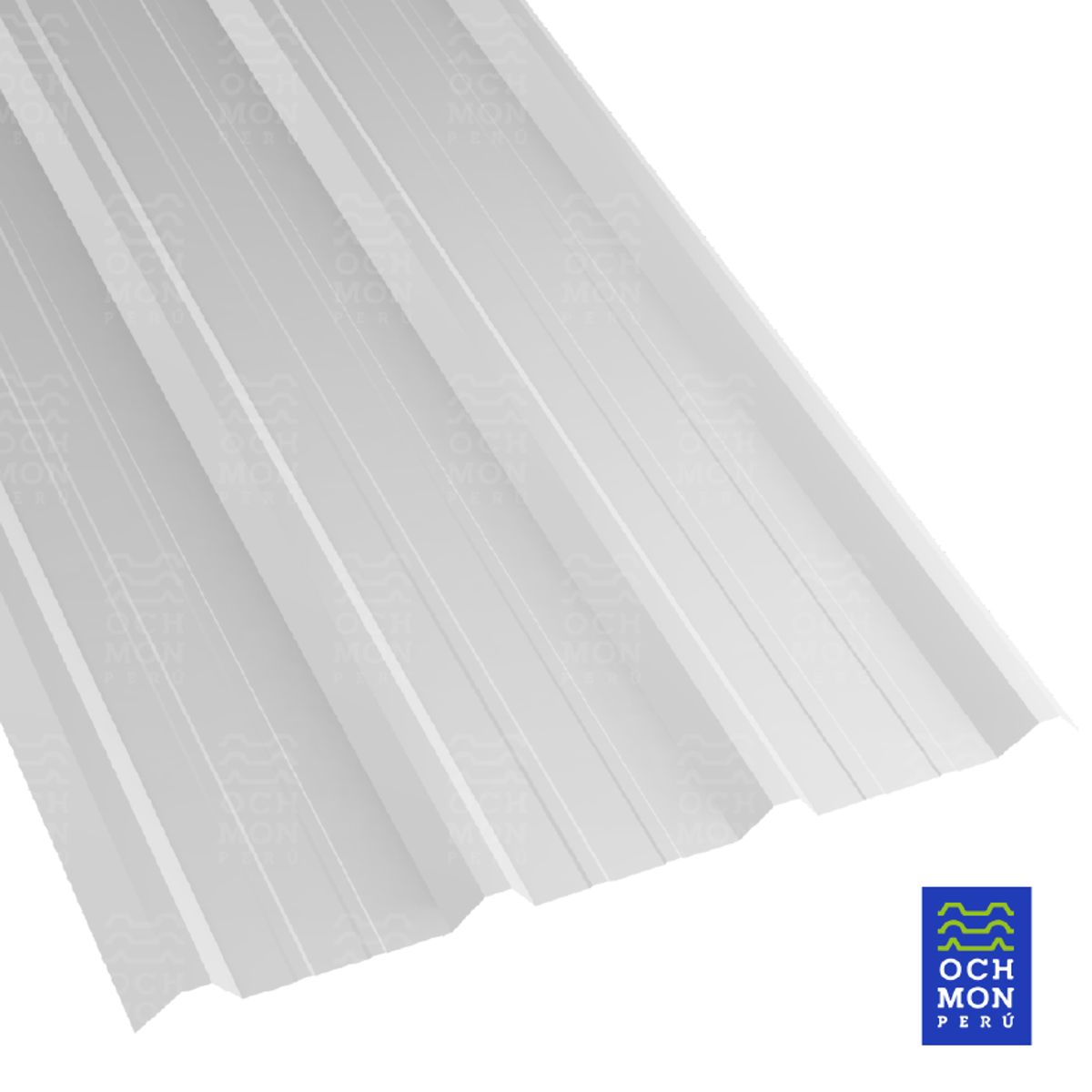 OCHMON PERU - Techos de Aluzinc TR4 Blanco 030mm de 105 cm  ancho x 295 cm  largo