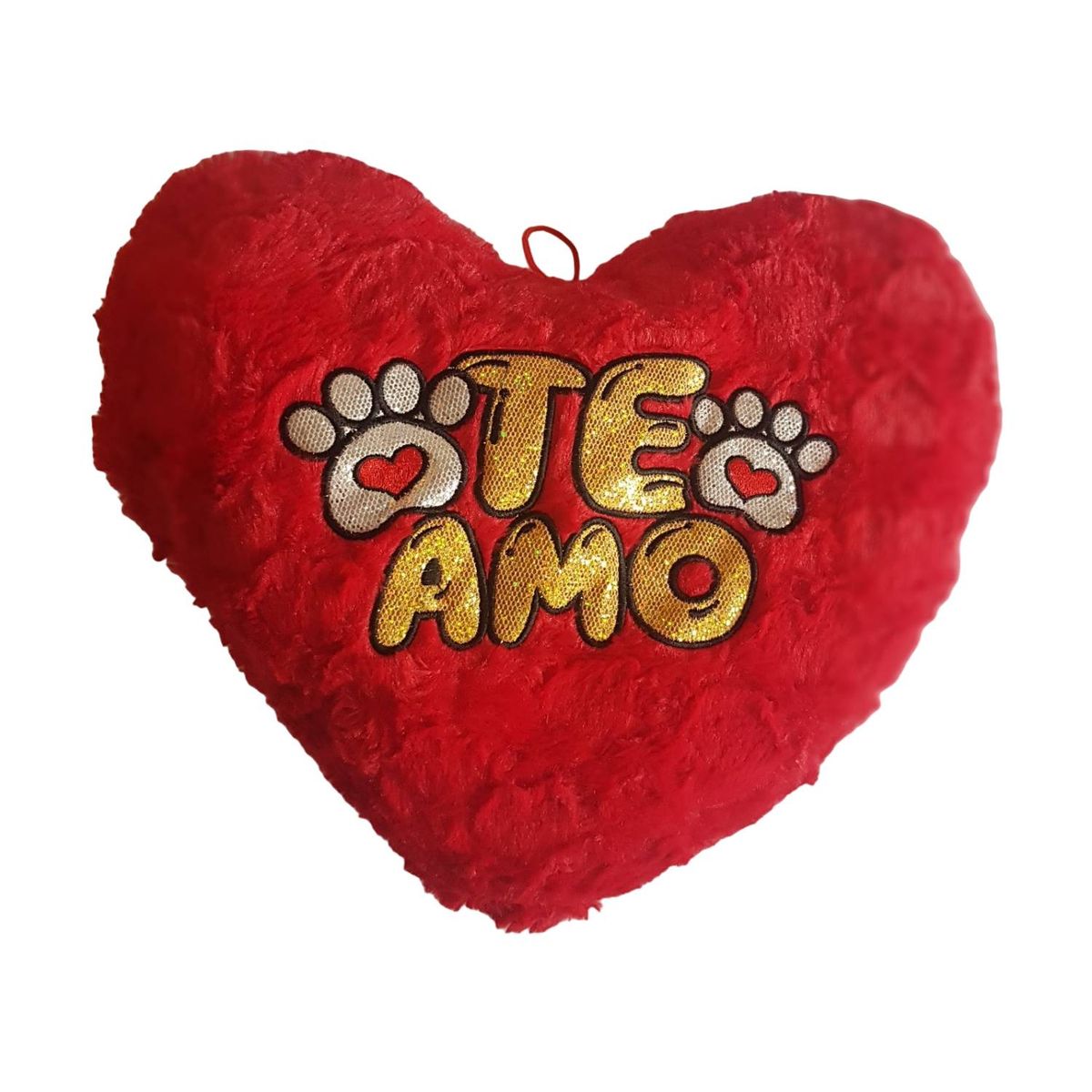 GENERICO - Almohada Cojín rojo de corazón con frases TE AMO H