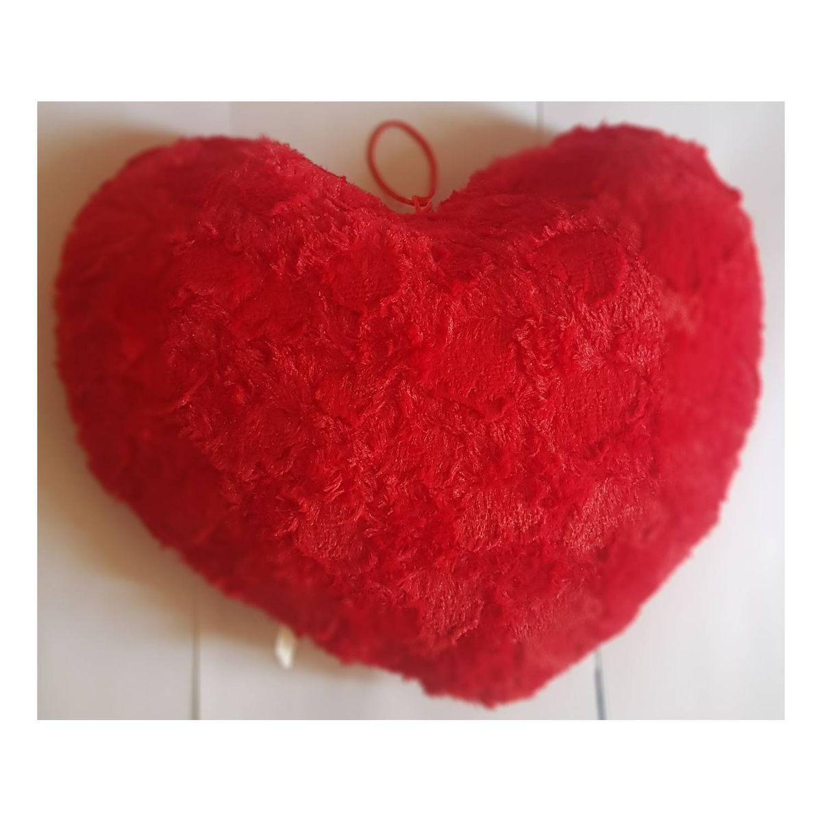 GENERICO - Almohada Cojín rojo de corazón con frases TE AMO H