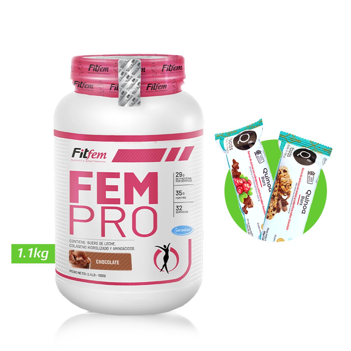 UNIVERSE NUTRITION - Fem pro 11kg proteína fitfem chocolate + regalos