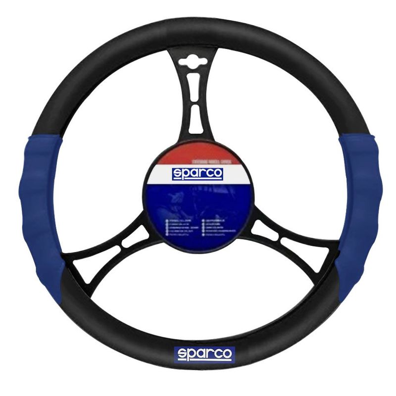 SPARCO - Funda De Timón De Auto Sparco Azul Protector