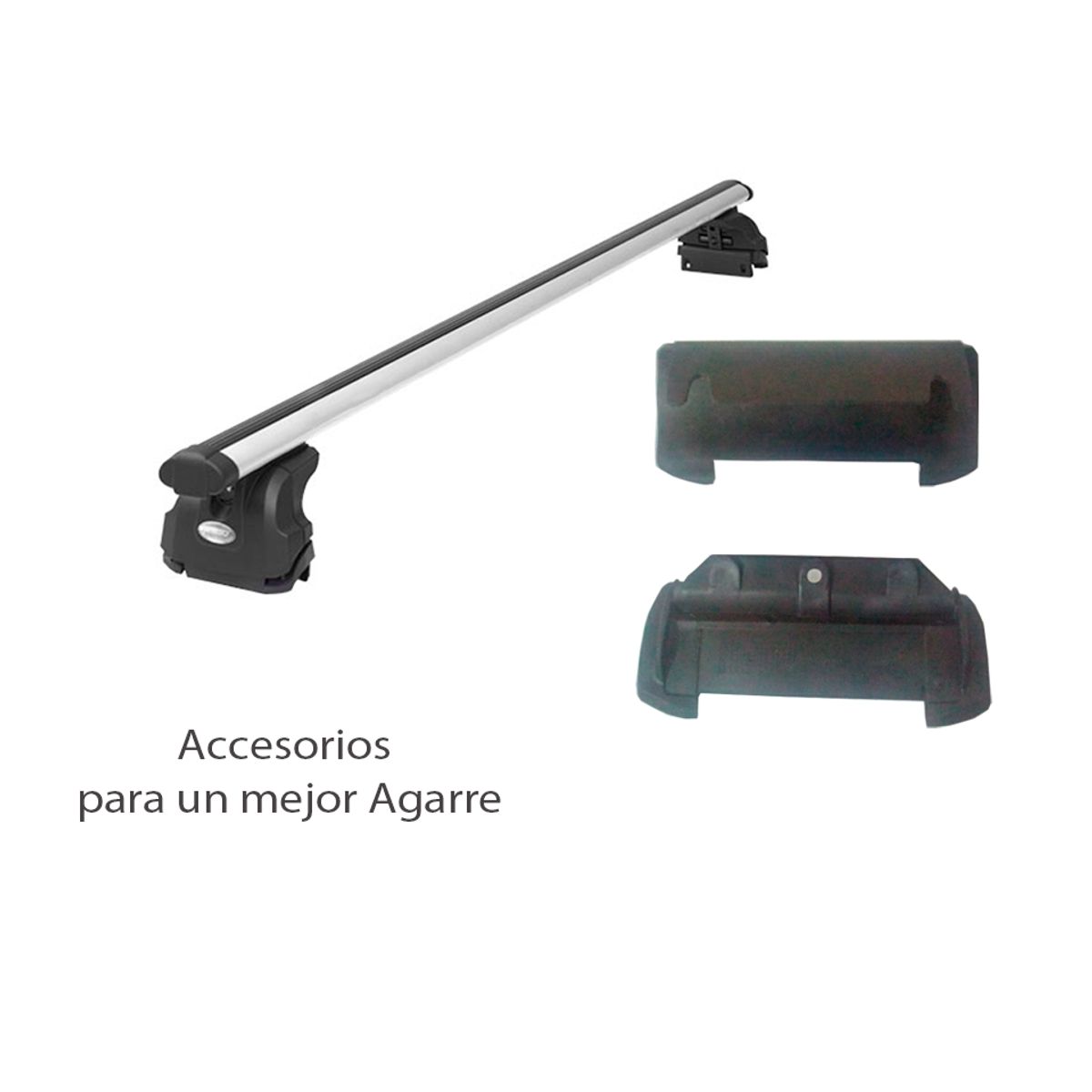 GENERICO - Barra de techo pegado aluminio winbo