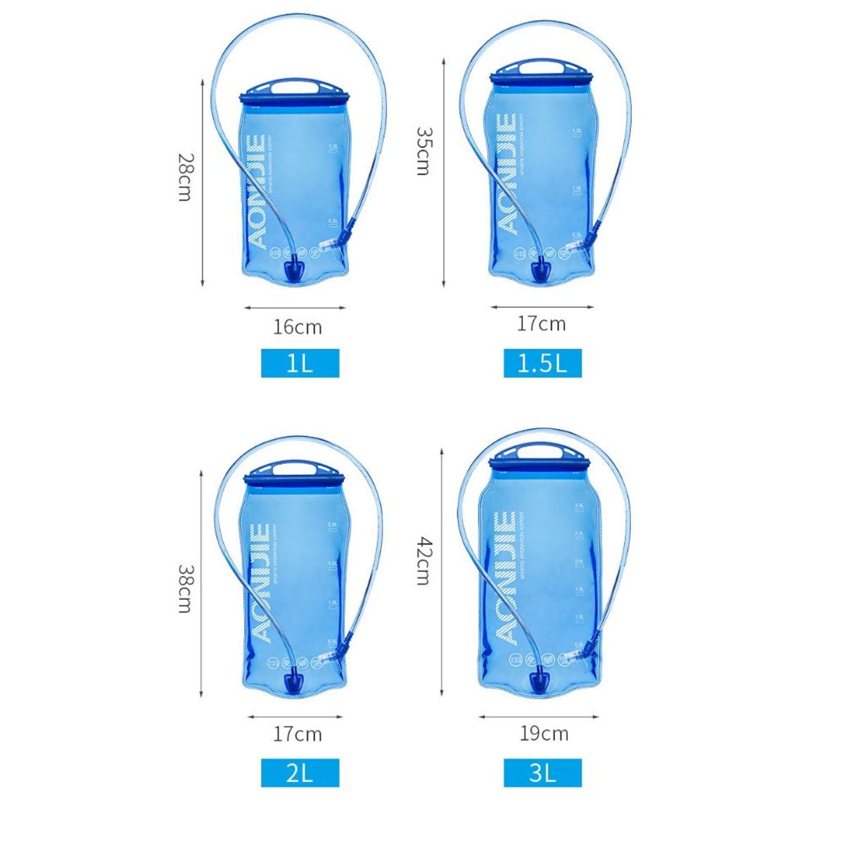 AONIJIE - Bolsa de Hidratación AONIJIE 1.5 Litros