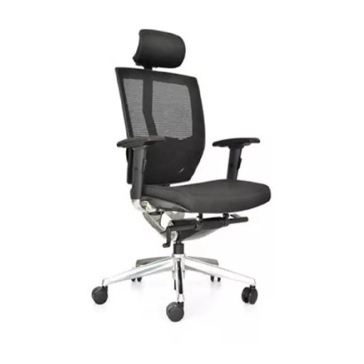 MOBELART - Silla de Oficina Presidente Vegas Negro Ergonómica möbelArt