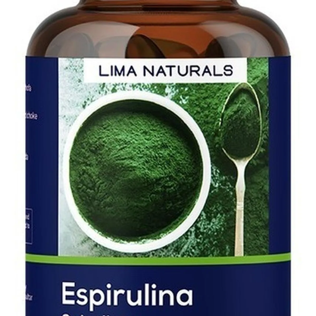 LIMA NATURALS - 01 Frasco Espirulina Lima Naturals 100 Capsulas