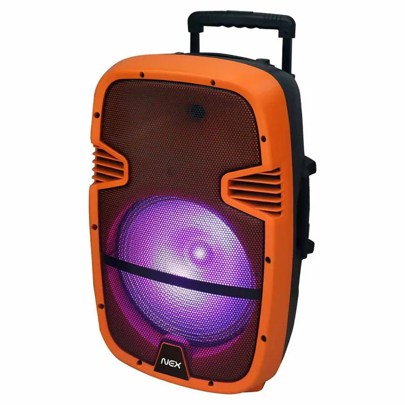 NEX - Parlante Nex karaoke con microfono naranjo 8 KBT08N