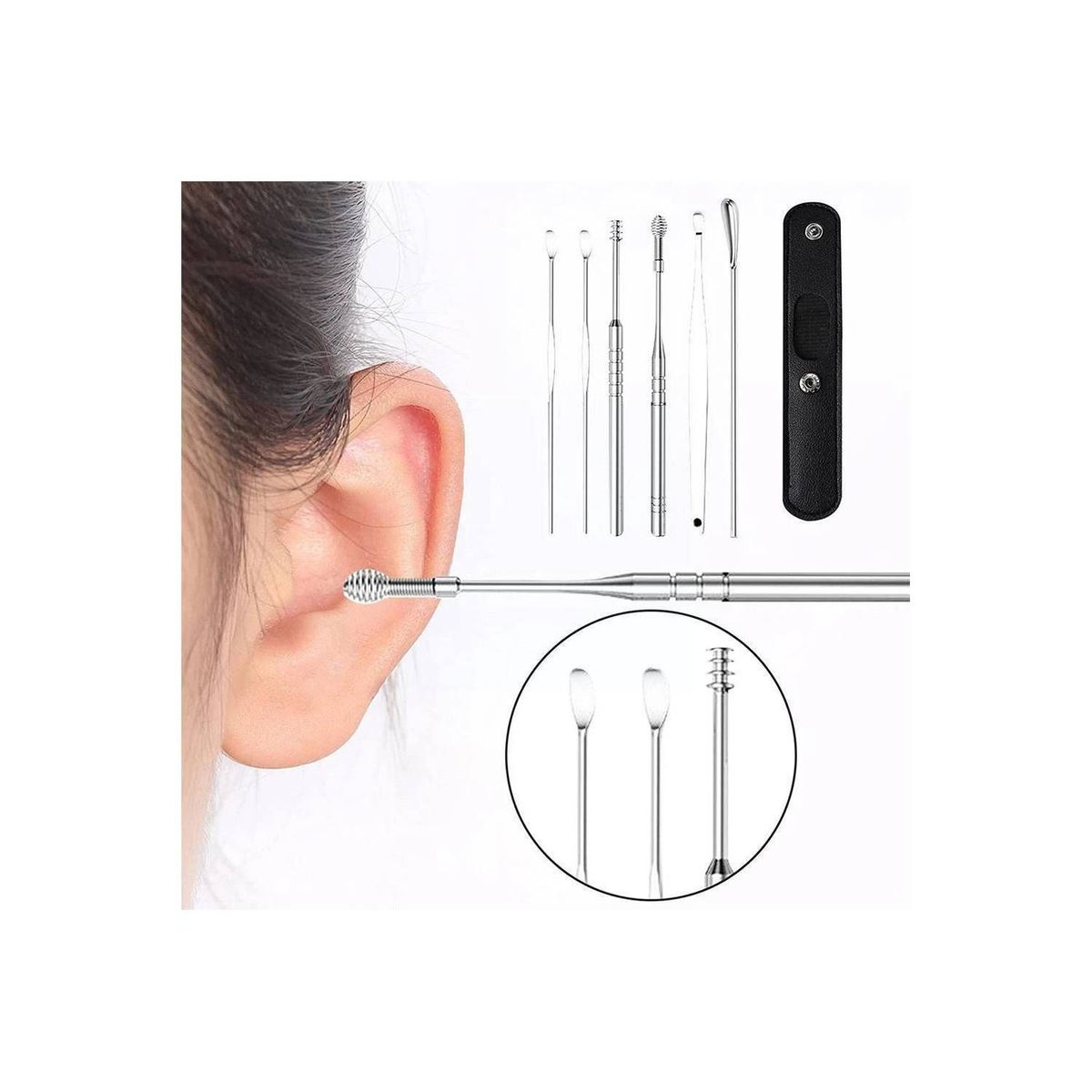 GENERICO - Limpiador de Oídos Kit de Eliminación de Cera Removedor de Cera