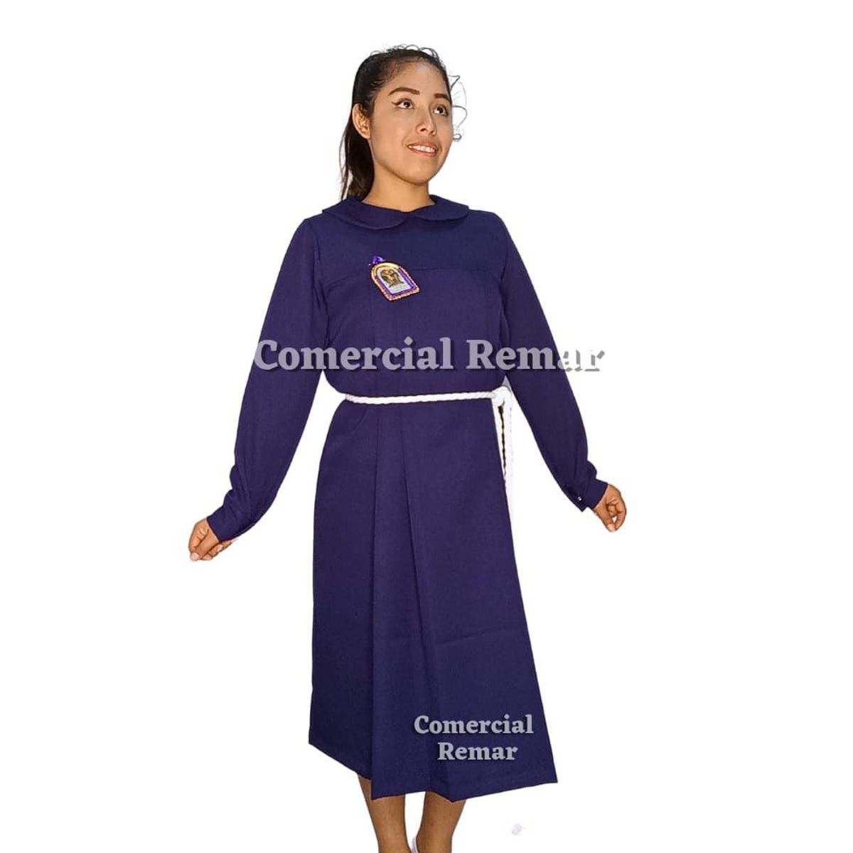 GENERICO - Hábito Morado del Señor de los Milagros para Dama Cuello Bebé