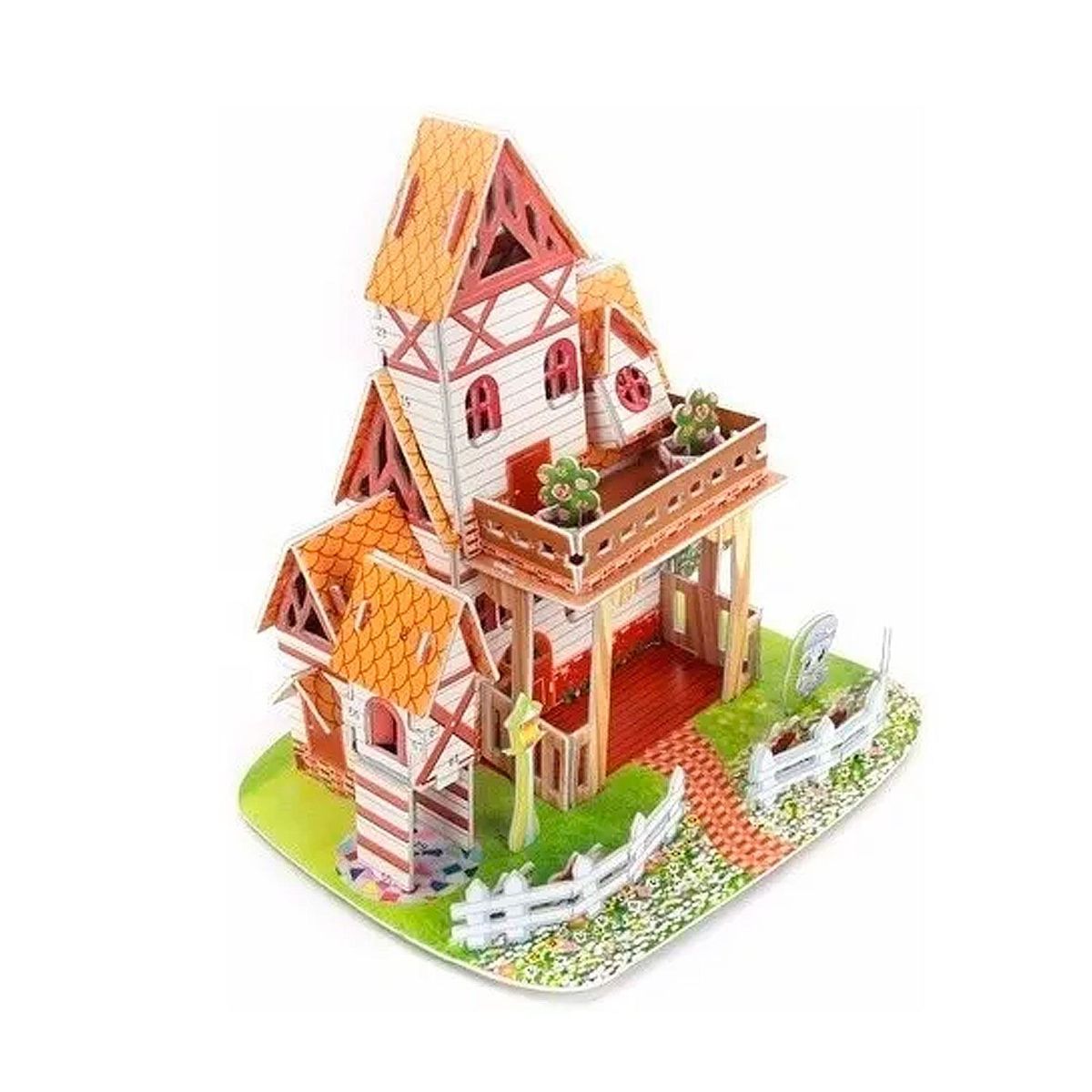 GENERICO - Rompecabezas 3D de Cartón Casas Modelos Aleatorios X1