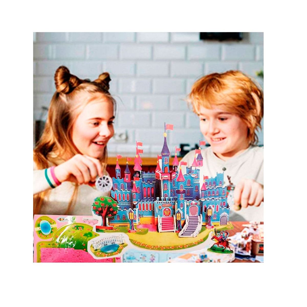 GENERICO - Rompecabezas 3D de Cartón Castillos Fantásticos X1 Aleatorio