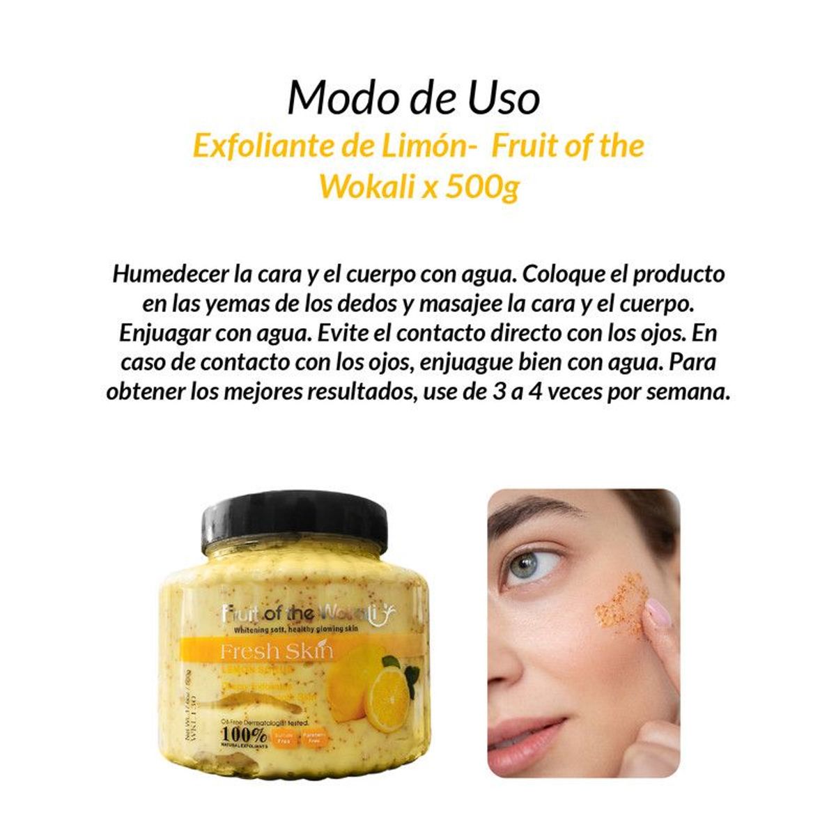GENERICO - Exfoliante de Limón - Fruit of the Wokali 500gr
