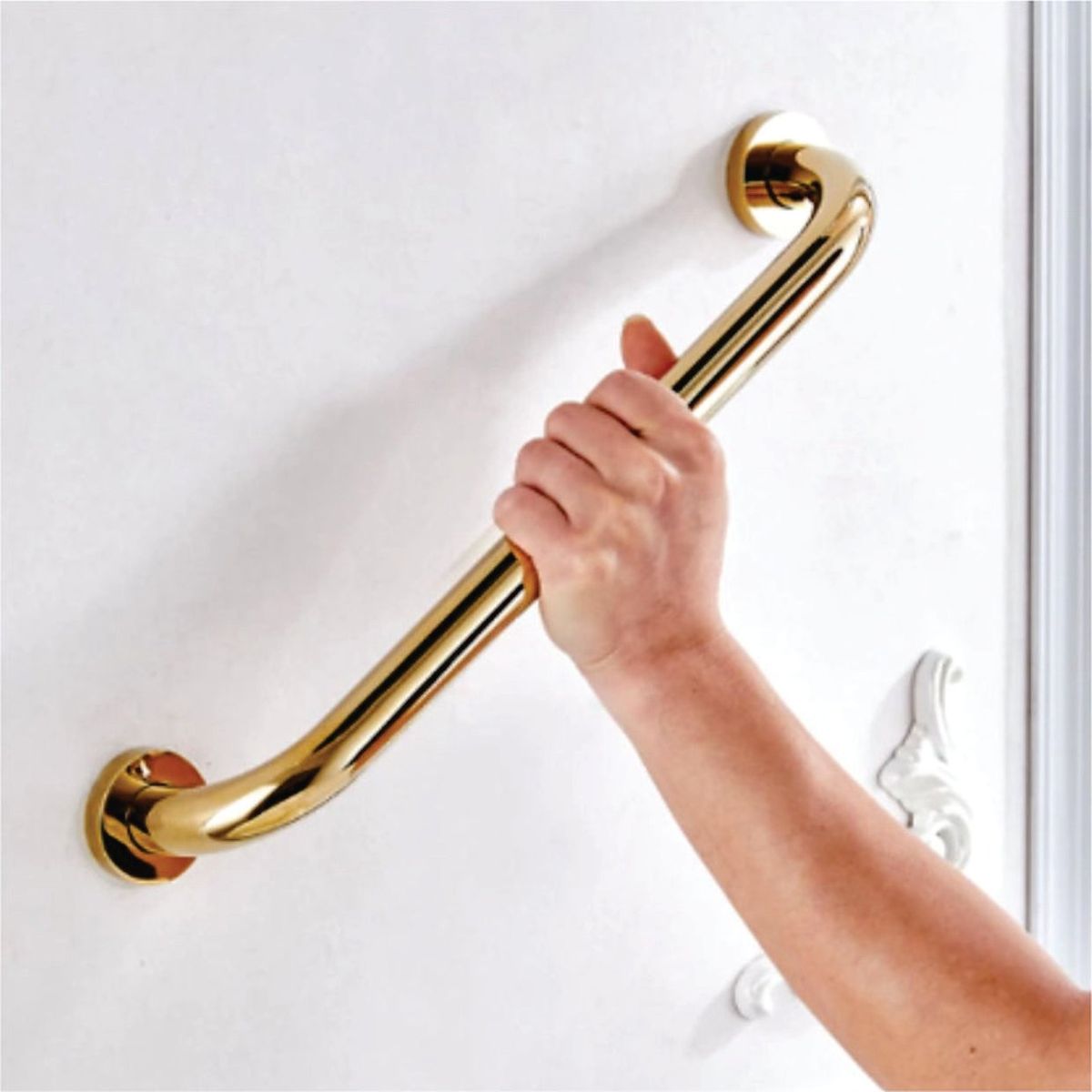 GENERICO - Barra de seguridad de 40 cm de acero inoxidable #304