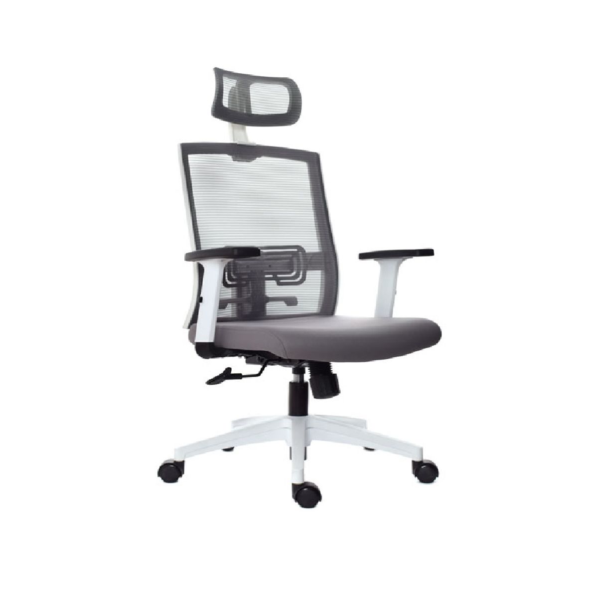 MOBELART - Silla de Oficina Presidente Monk BN Gris Ergonómica möbelArt
